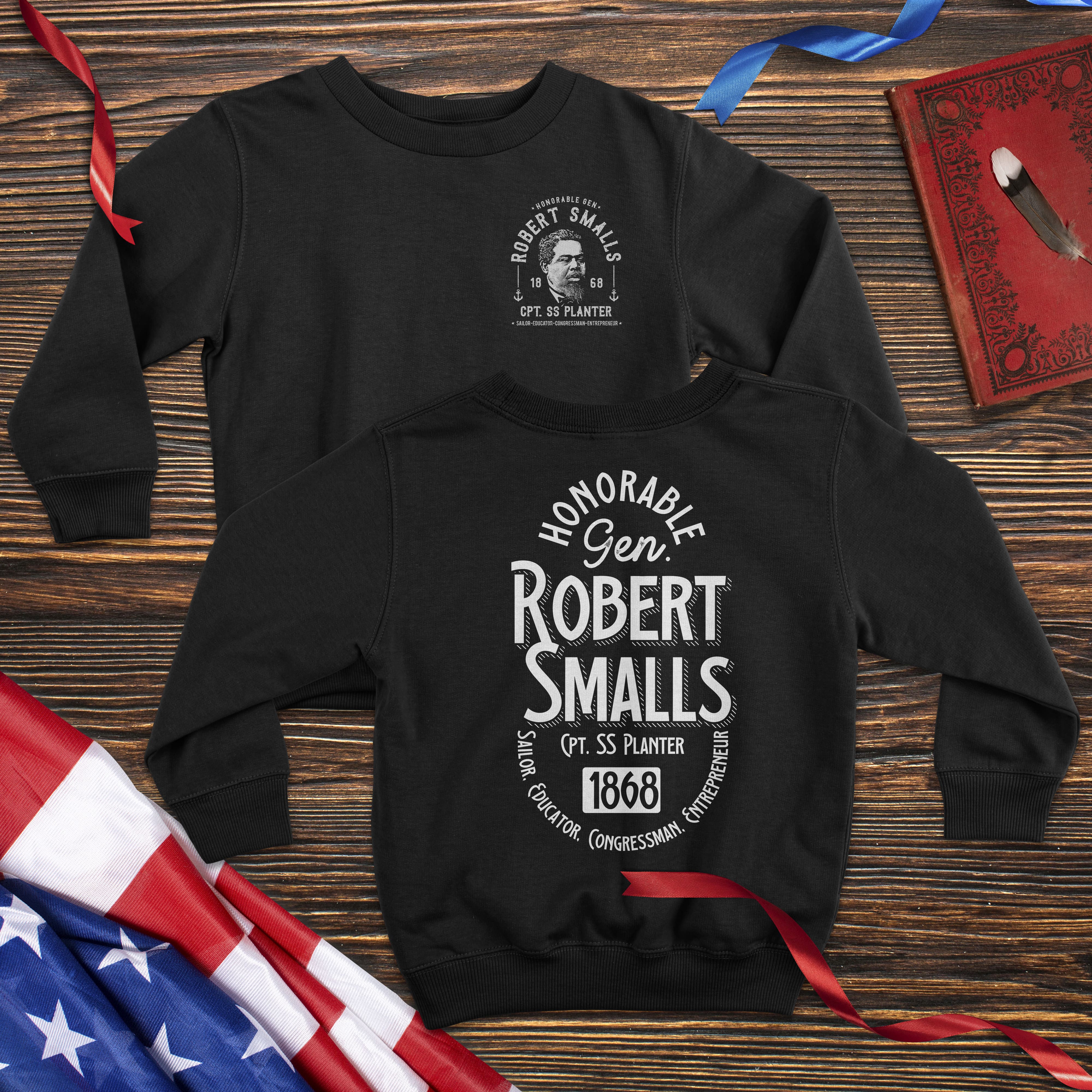 Captain Robert Smalls - Kids' Crewneck Sweatshirt