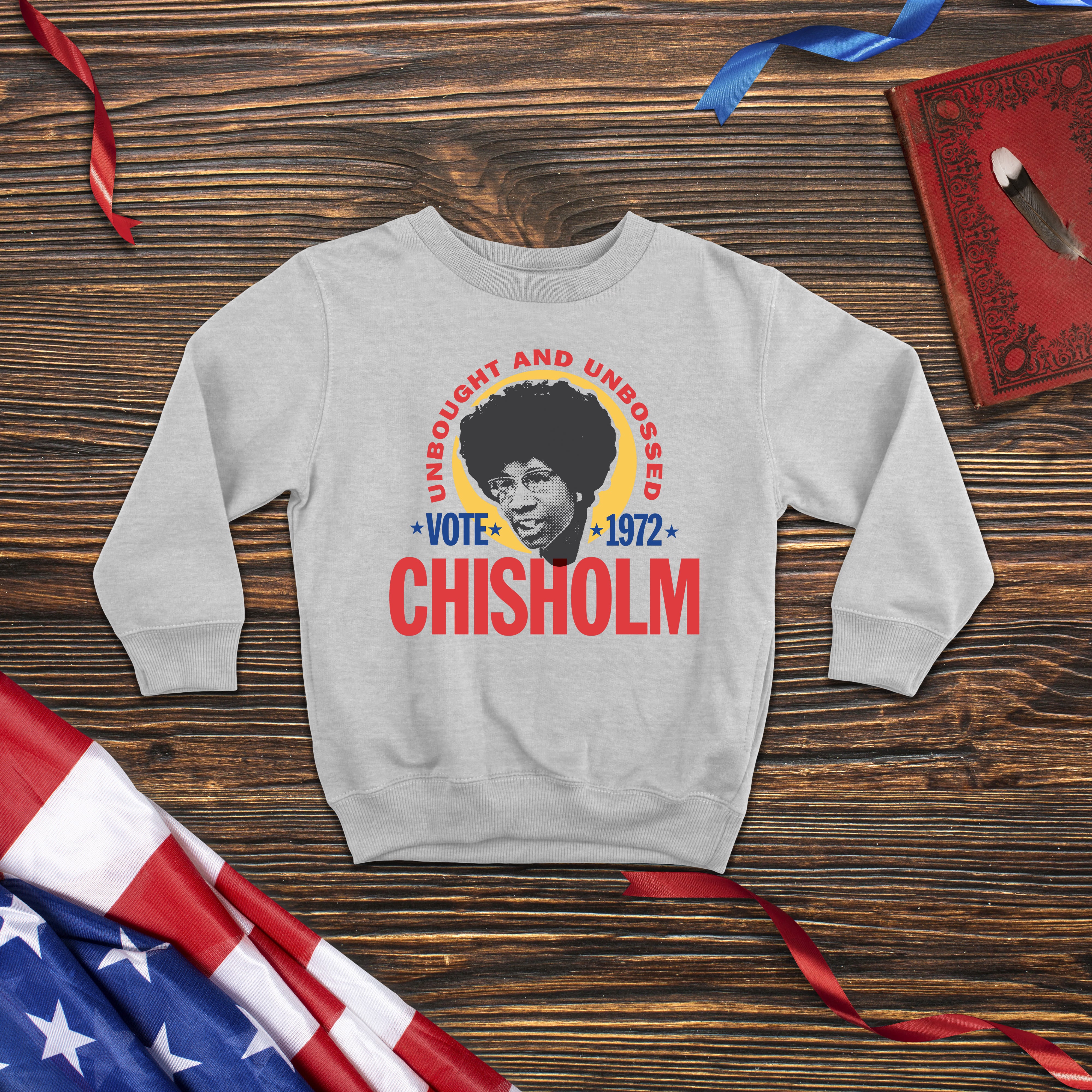 SEN. SHIRLEY CHISOLM - PRESIDENTIAL CANDIDATE - Kids' Crewneck Sweatshirt