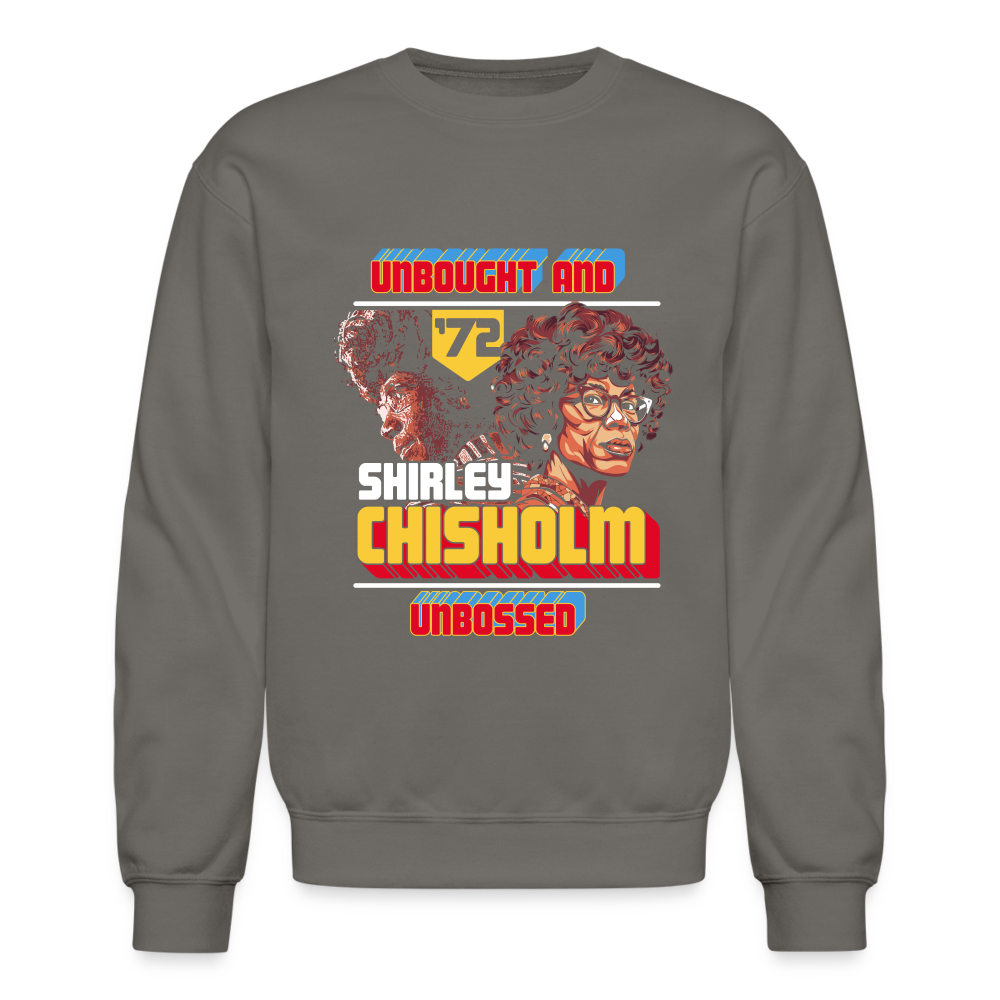 Shirley Chisholm  - Crewneck Sweatshirt - asphalt gray