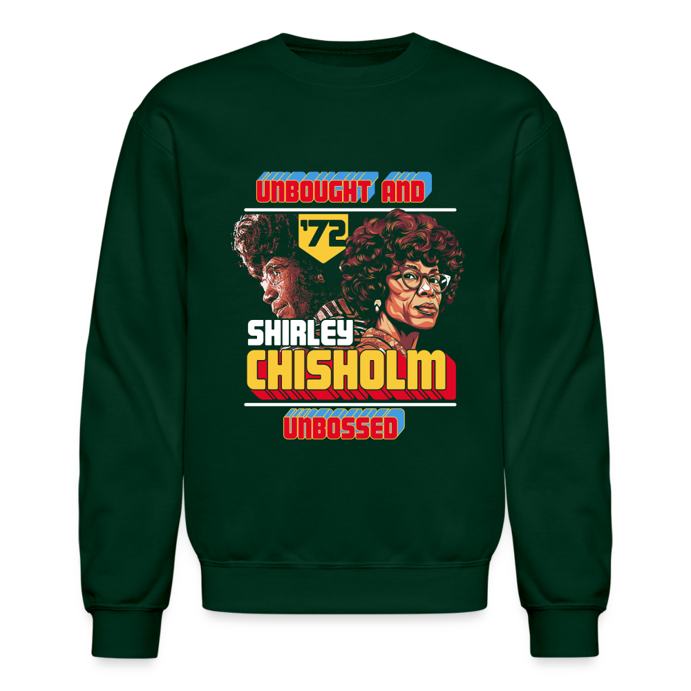 Shirley Chisholm  - Crewneck Sweatshirt - forest green