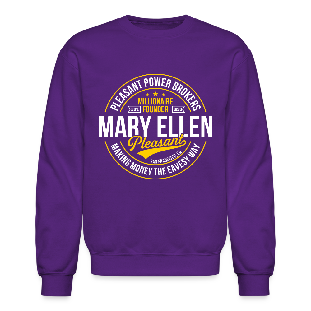 Mary Ellen Pleasant - Real Estate Mogul - Crewneck Sweatshirt - purple