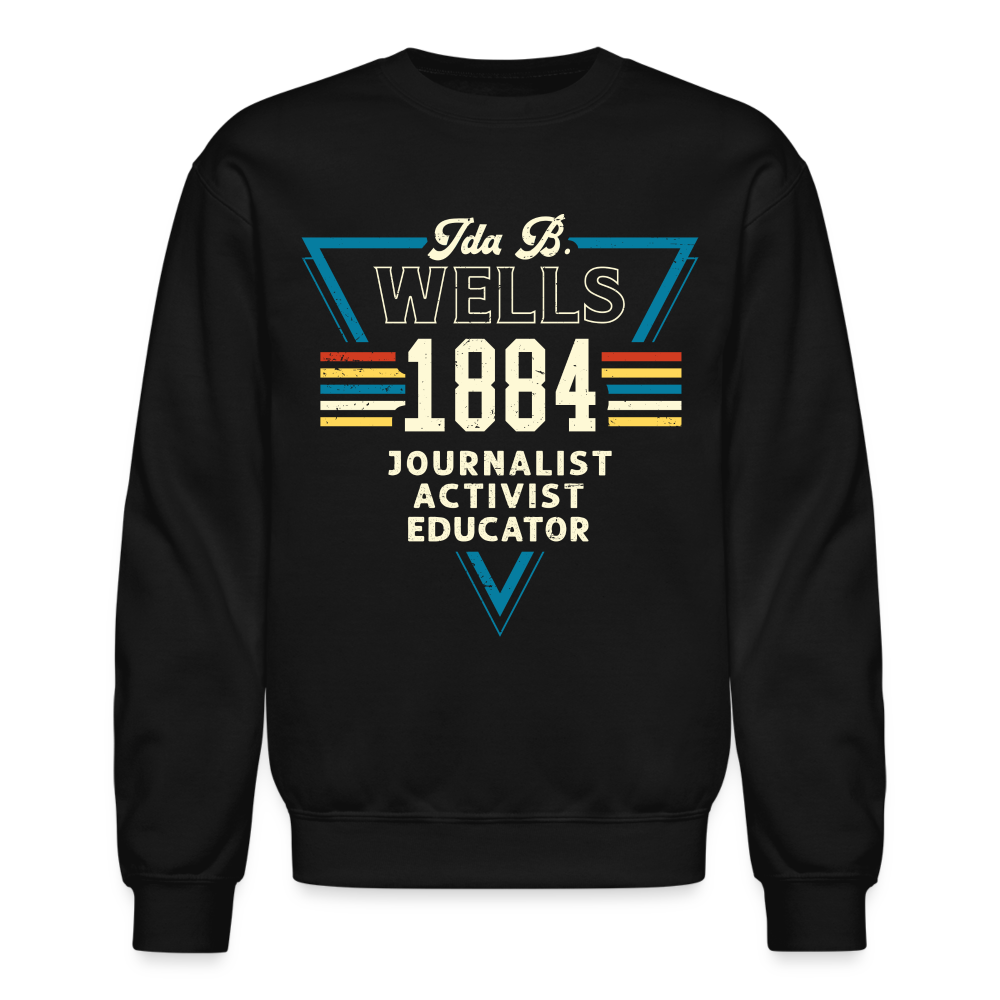 Ida B Wells 1884 - Crewneck Sweatshirt - black