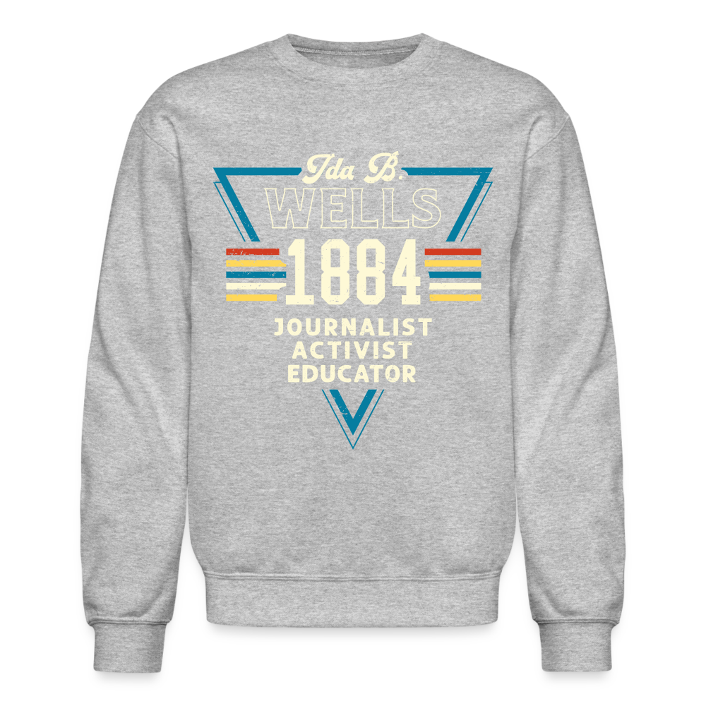 Ida B Wells 1884 - Crewneck Sweatshirt - heather gray