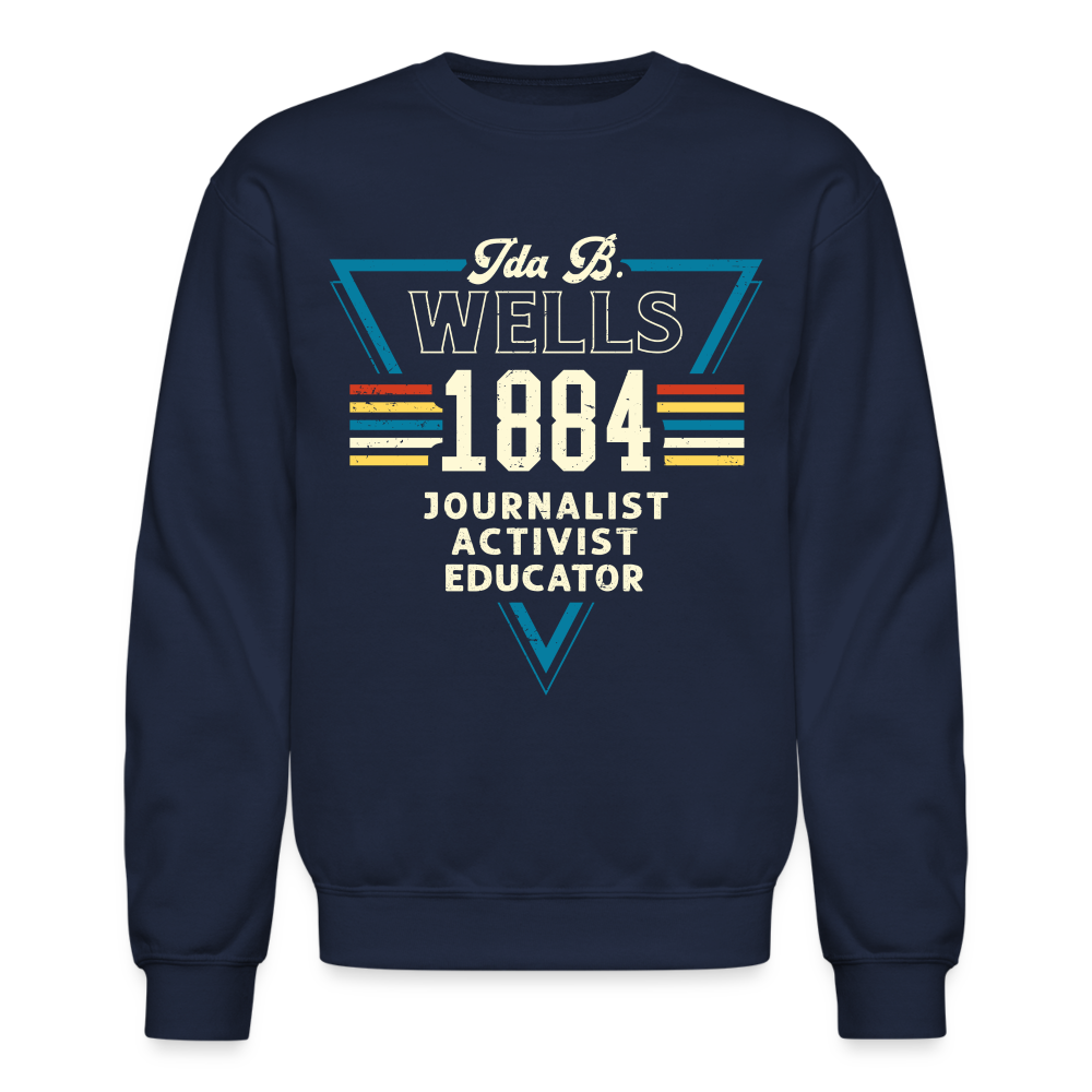 Ida B Wells 1884 - Crewneck Sweatshirt - navy