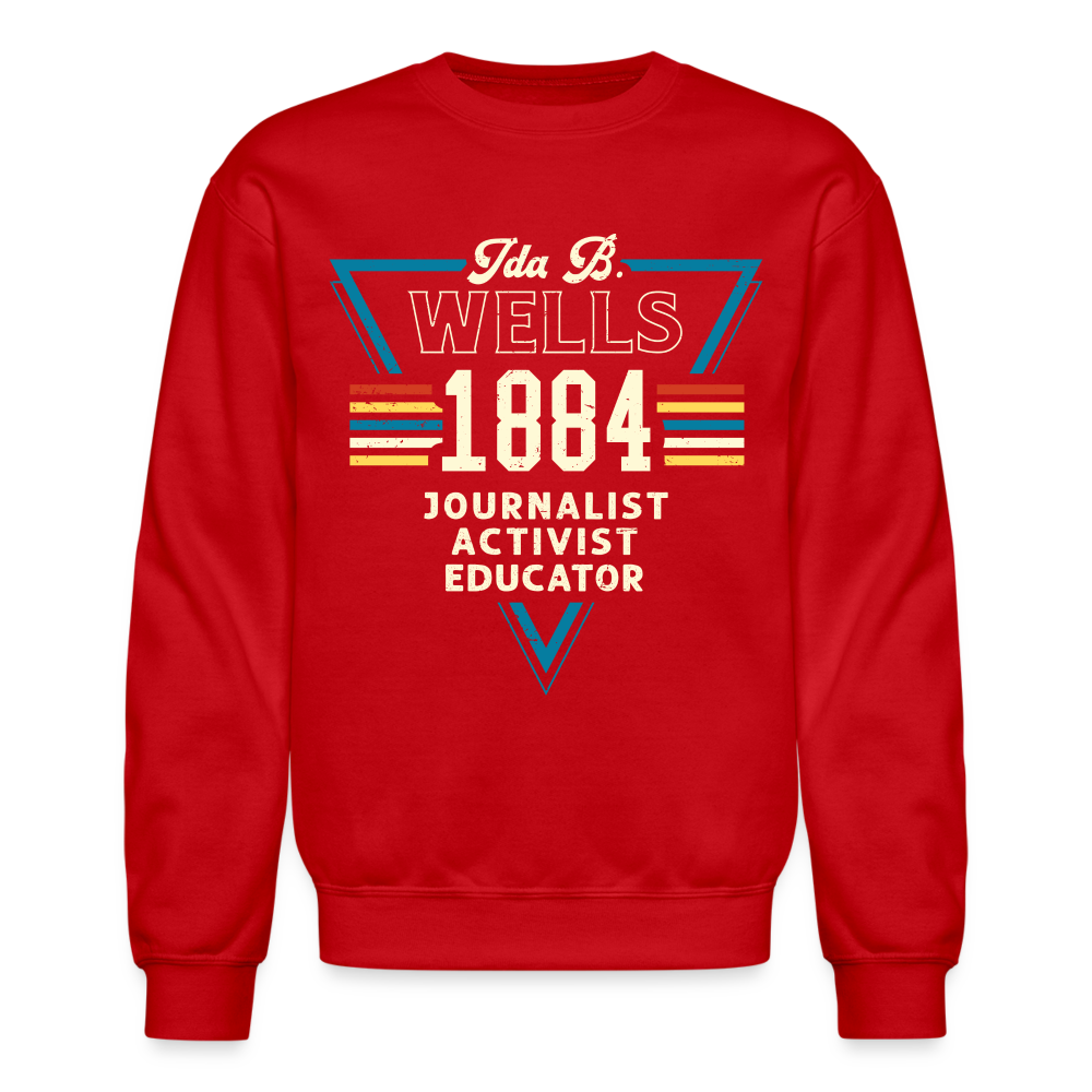 Ida B Wells 1884 - Crewneck Sweatshirt - red