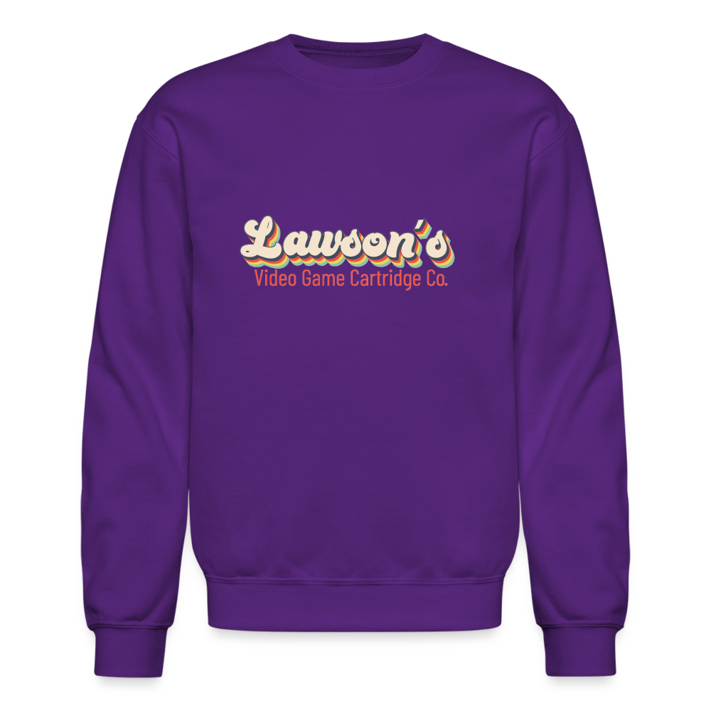 * Lawson's Video Game Cartridge - Crewneck Sweatshirt - purple