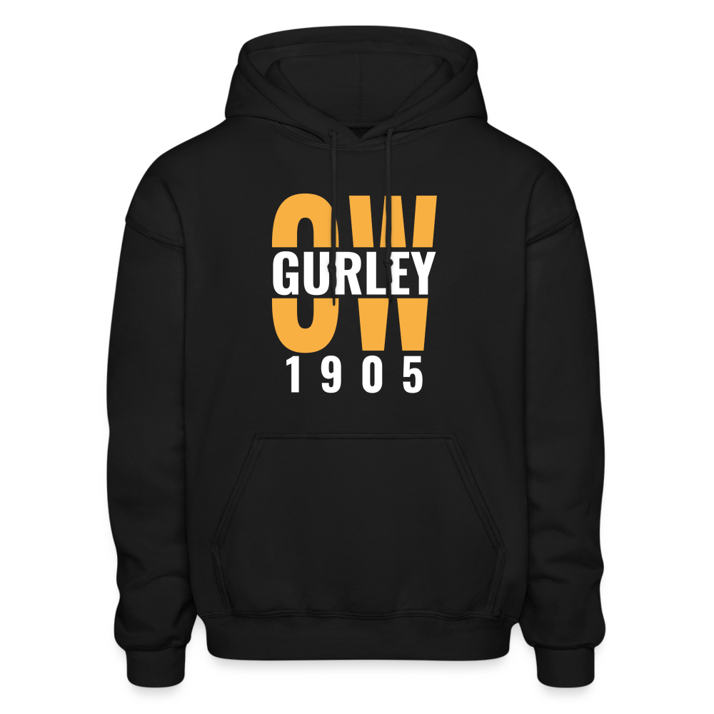 O.W. GURLEY - GREENWOOD FOUNDER - 1905  - Heavy Blend Adult Hoodie - black