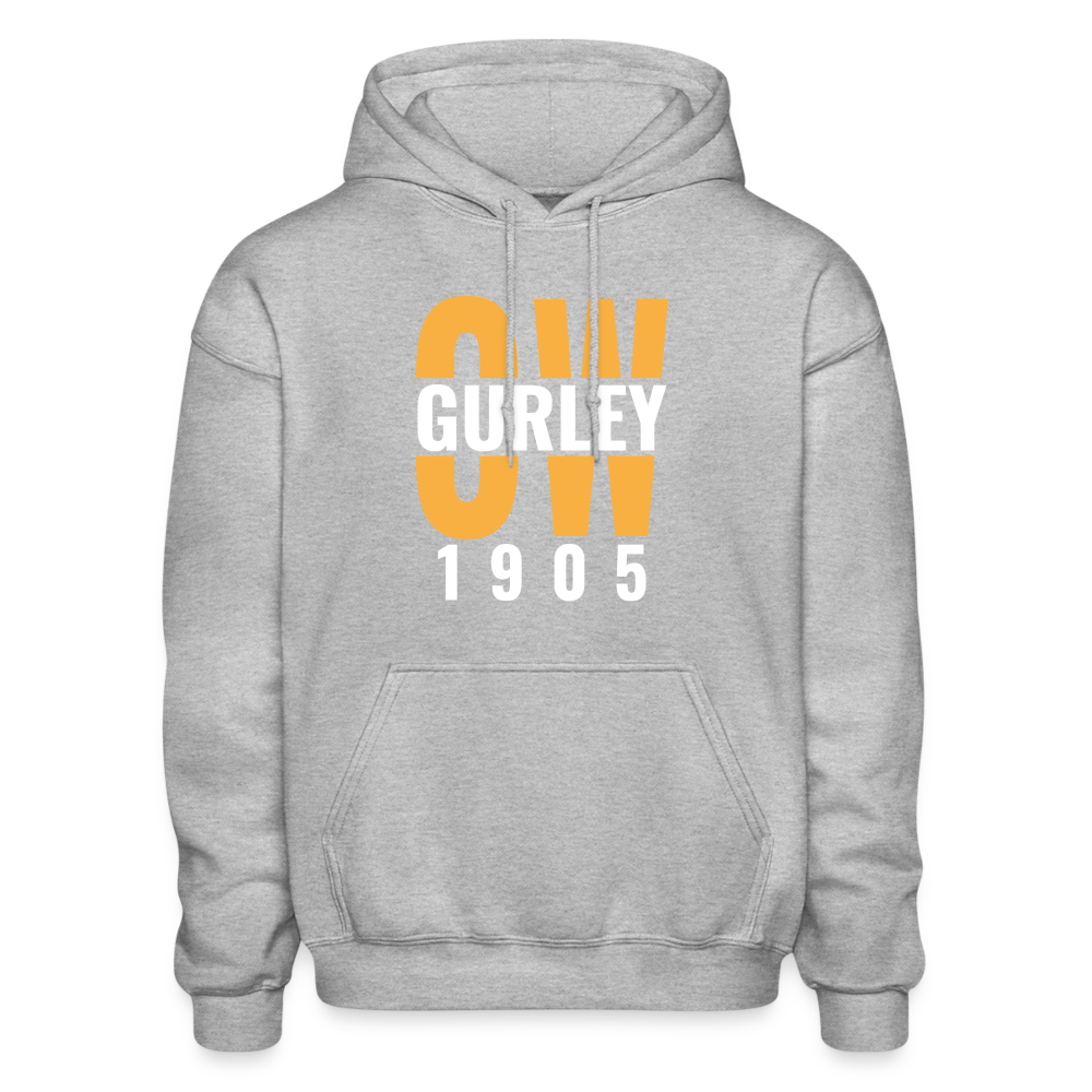 O.W. GURLEY - GREENWOOD FOUNDER - 1905  - Heavy Blend Adult Hoodie - heather gray