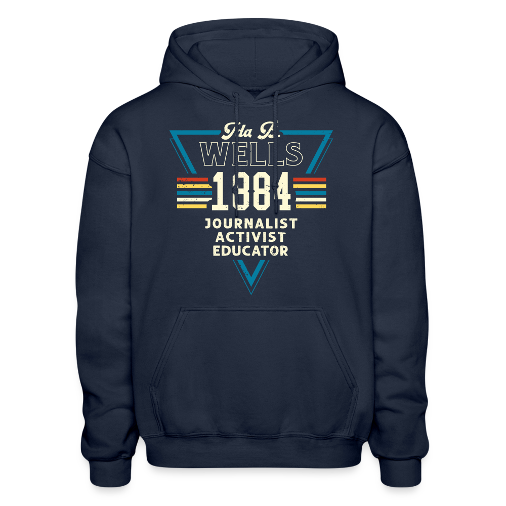 Ida B Wells 1884 - Heavy Blend Adult Hoodie - navy