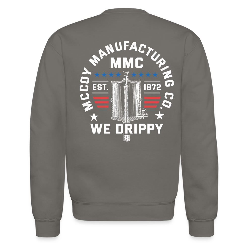 ELIJAH MCCOY AMERICAN INVENTOR - Crewneck Sweatshirt - asphalt gray