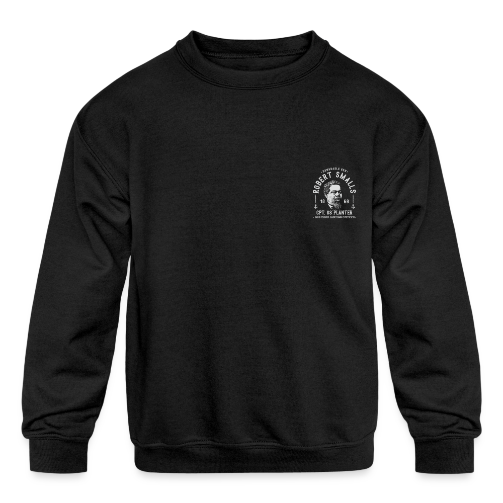 Captain Robert Smalls - Kids' Crewneck Sweatshirt - black