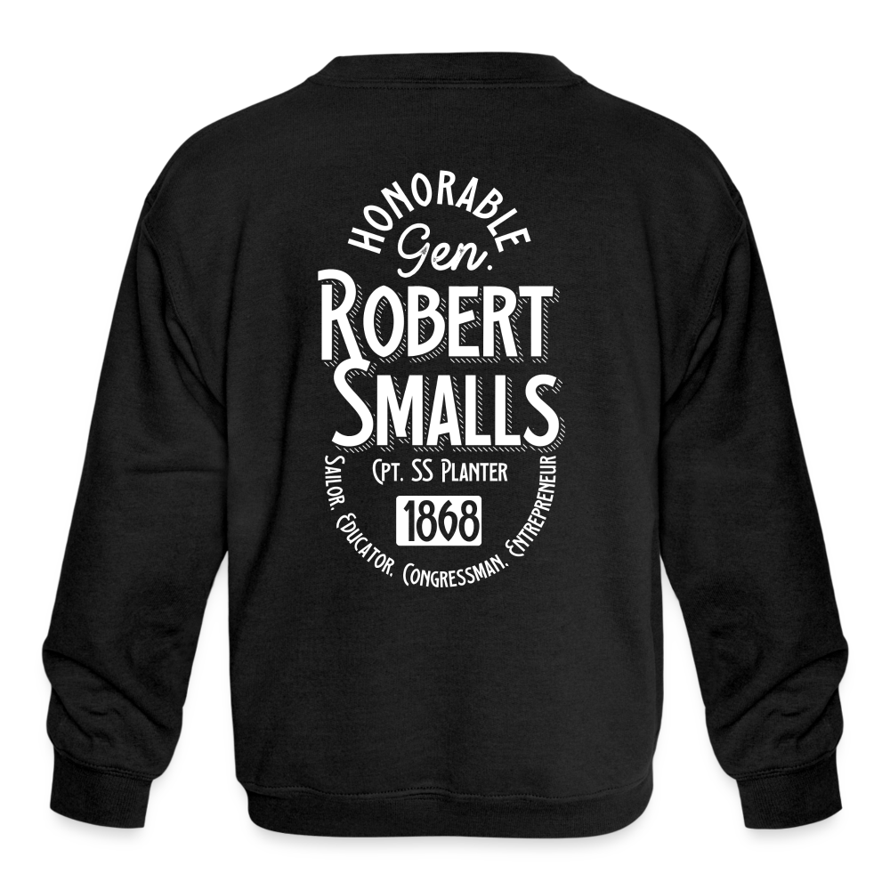 Captain Robert Smalls - Kids' Crewneck Sweatshirt - black