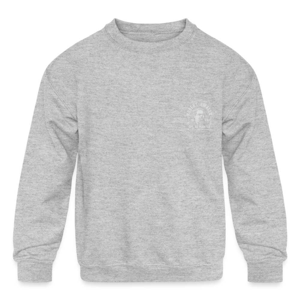 Captain Robert Smalls - Kids' Crewneck Sweatshirt - heather gray