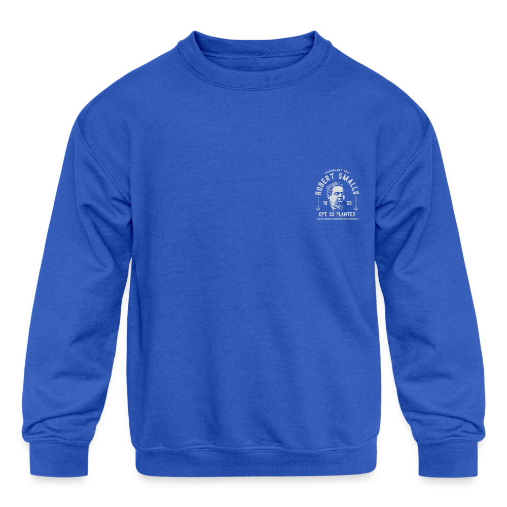 Captain Robert Smalls - Kids' Crewneck Sweatshirt - royal blue