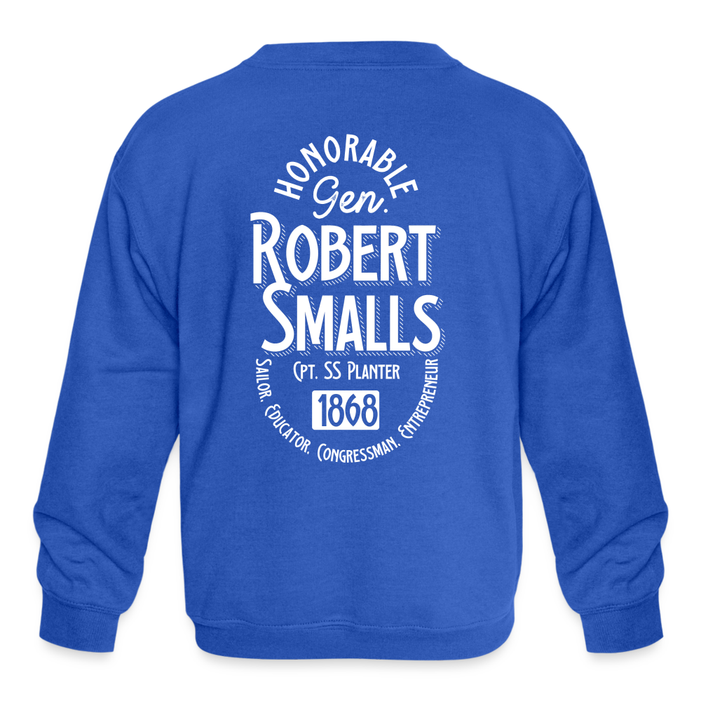 Captain Robert Smalls - Kids' Crewneck Sweatshirt - royal blue