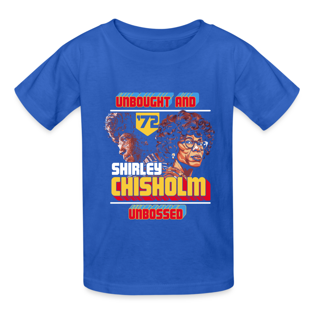 Shirley Chisholm -  Gildan Ultra Cotton Youth T-Shirt - royal blue