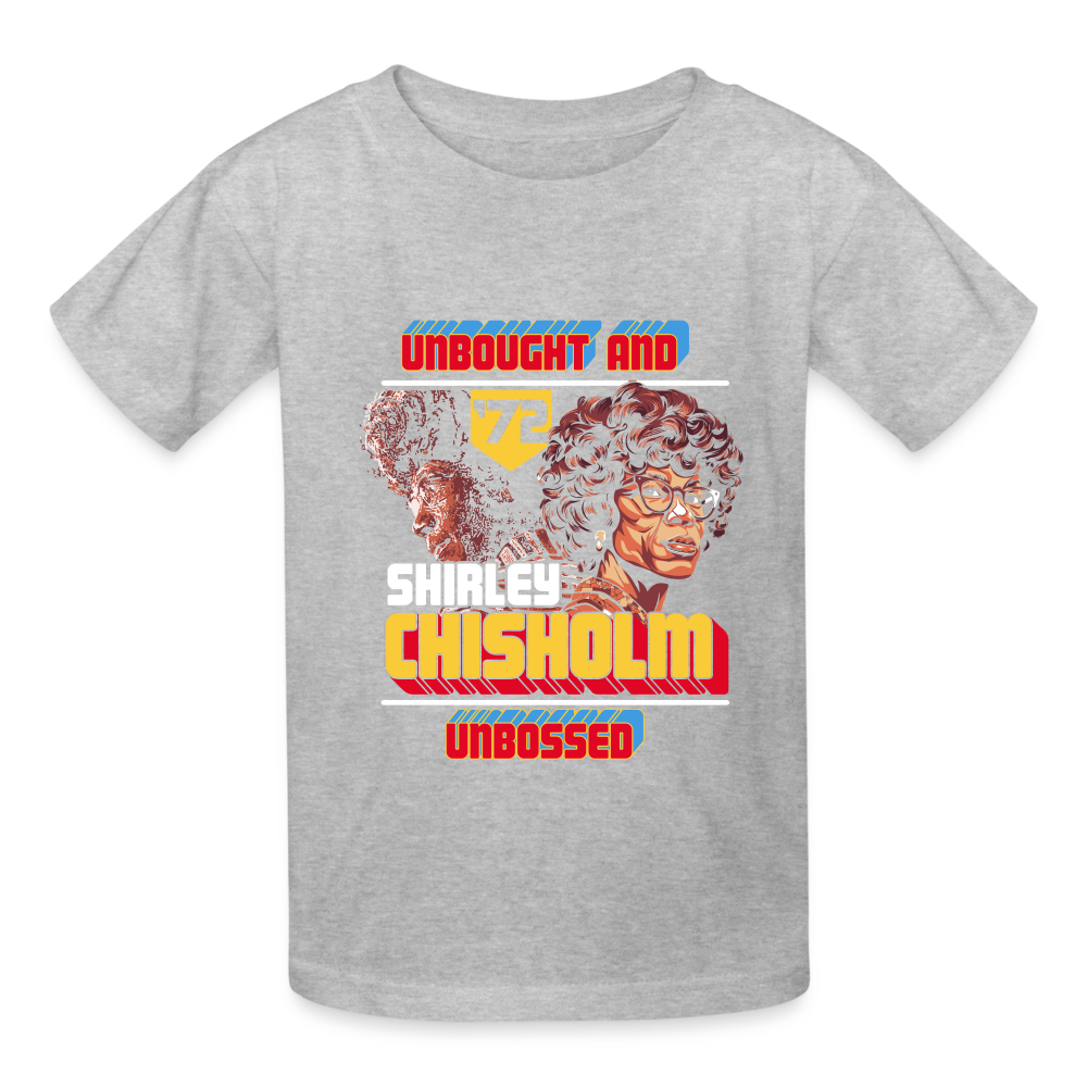 Shirley Chisholm -  Gildan Ultra Cotton Youth T-Shirt - heather gray