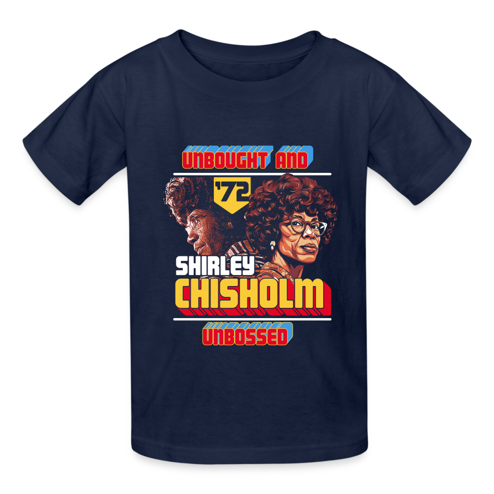 Shirley Chisholm -  Gildan Ultra Cotton Youth T-Shirt - navy