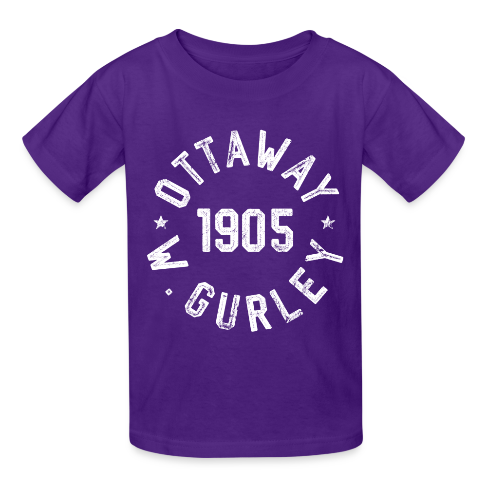 Ottaway W Gurley - Gildan Ultra Cotton Youth T-Shirt - purple