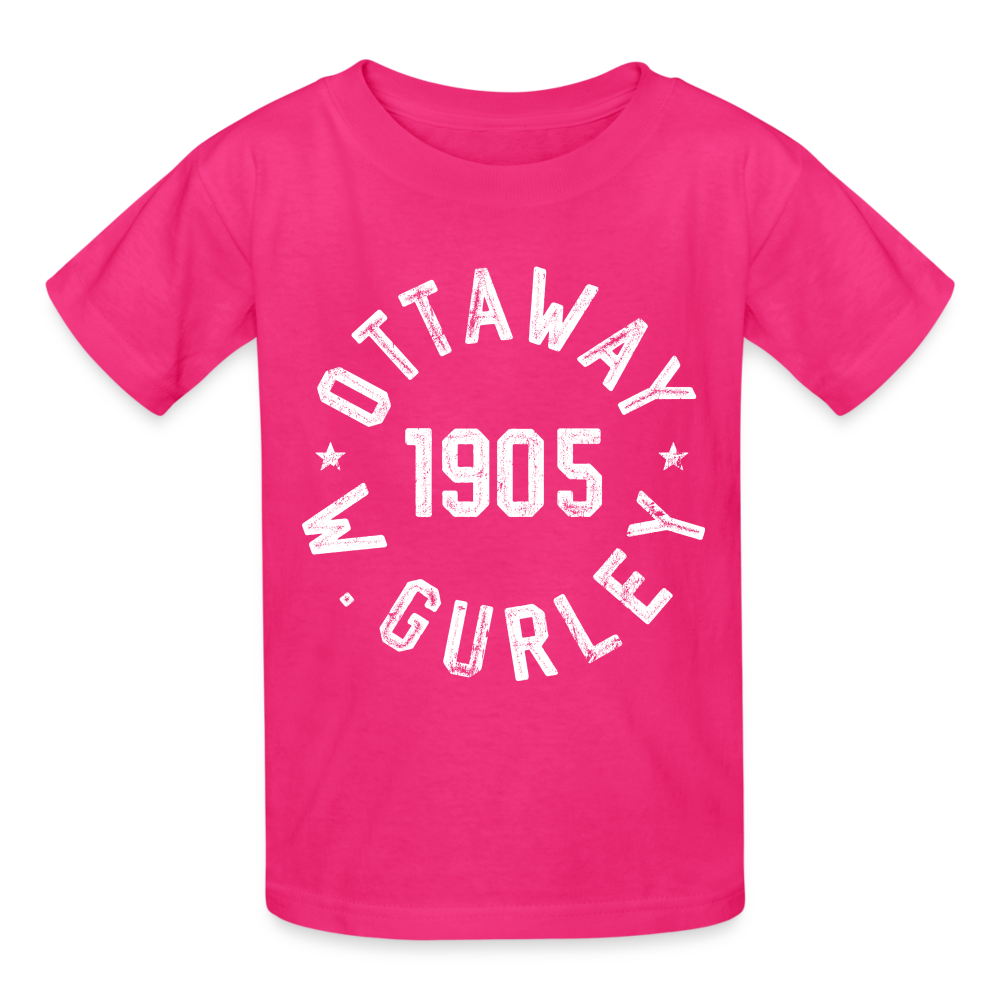 Ottaway W Gurley - Gildan Ultra Cotton Youth T-Shirt - fuchsia