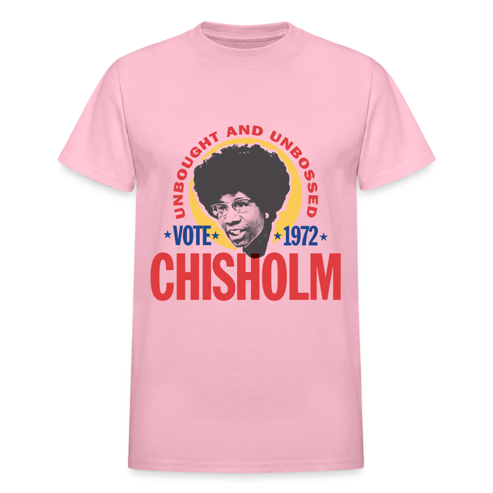 SEN. SHIRLEY CHISHOLM - Gildan Ultra Cotton Adult T-Shirt - light pink