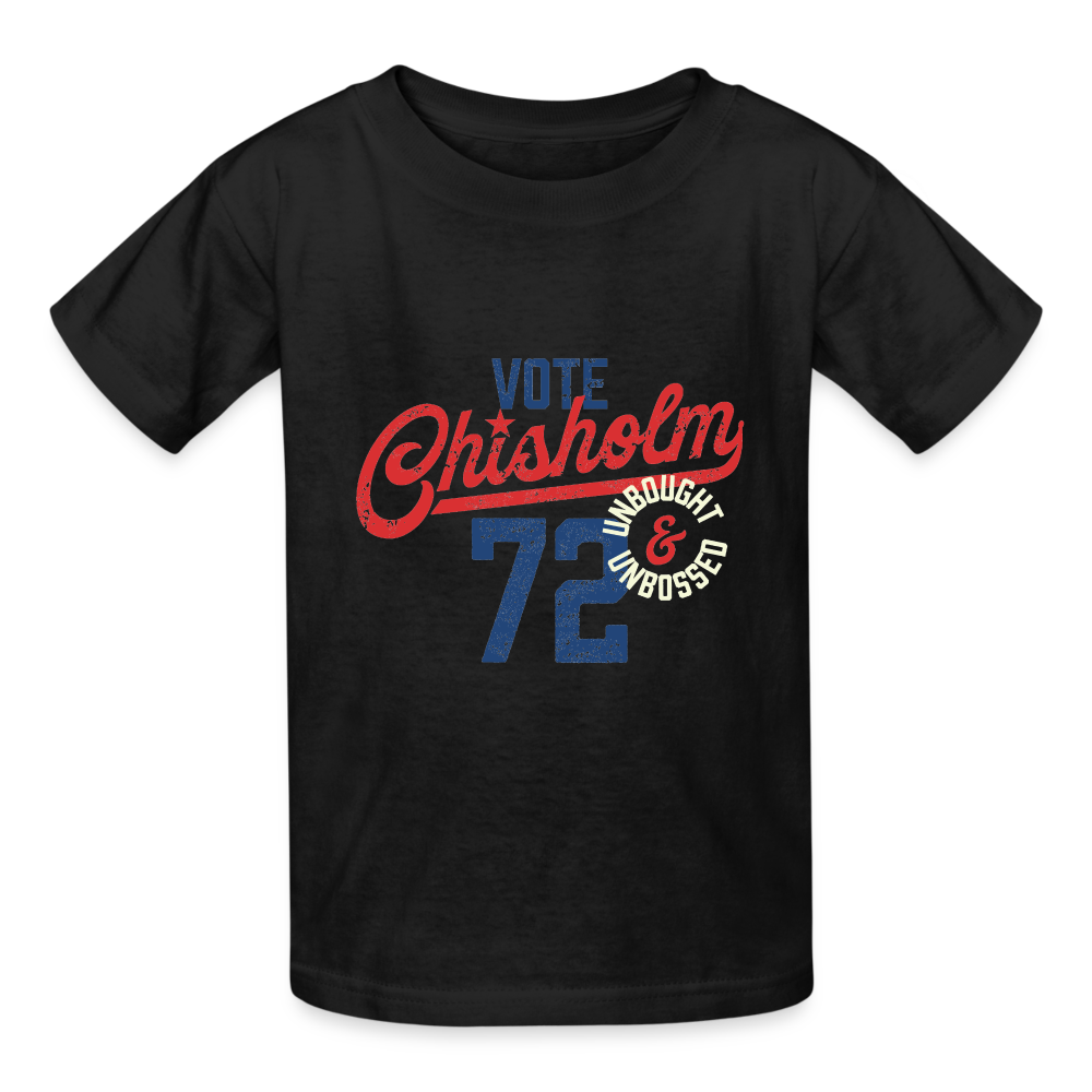 SEN. SHIRLEY CHISHOLM - Gildan Ultra Cotton Youth T-Shirt - black