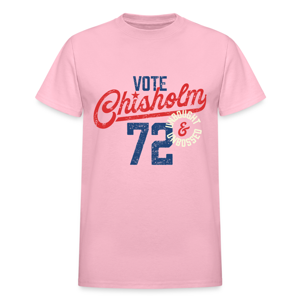 SENATOR SHIRLEY CHISHOLM - Gildan Ultra Cotton Adult T-Shirt - light pink