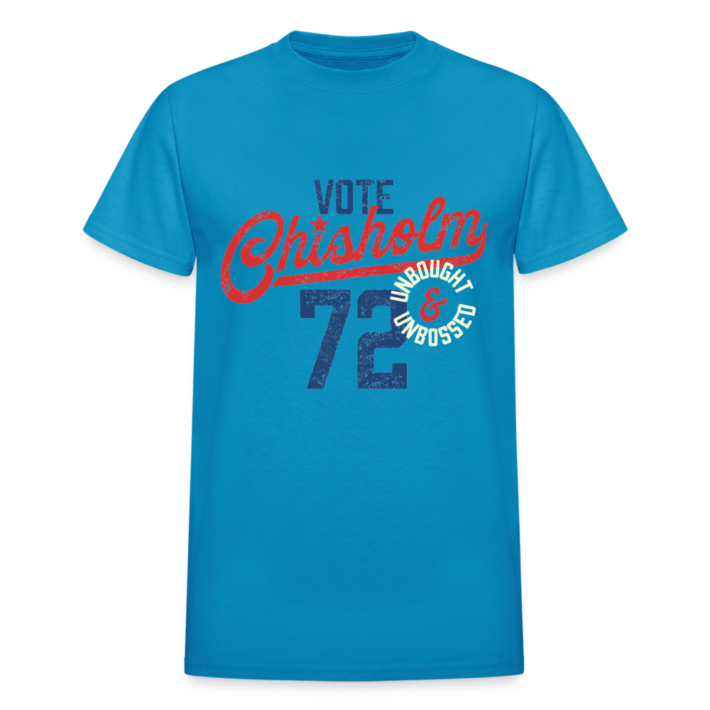 SENATOR SHIRLEY CHISHOLM - Gildan Ultra Cotton Adult T-Shirt - turquoise