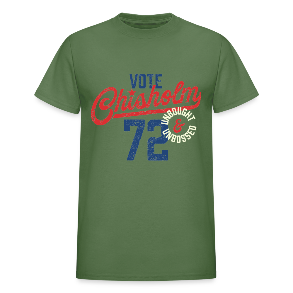 SENATOR SHIRLEY CHISHOLM - Gildan Ultra Cotton Adult T-Shirt - military green