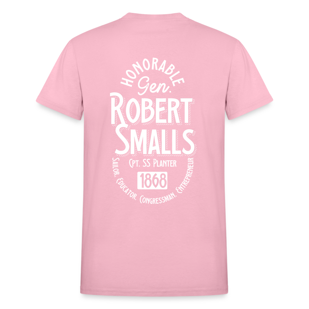 Captain Robert Smalls - Gildan Ultra Cotton Adult T-Shirt - light pink