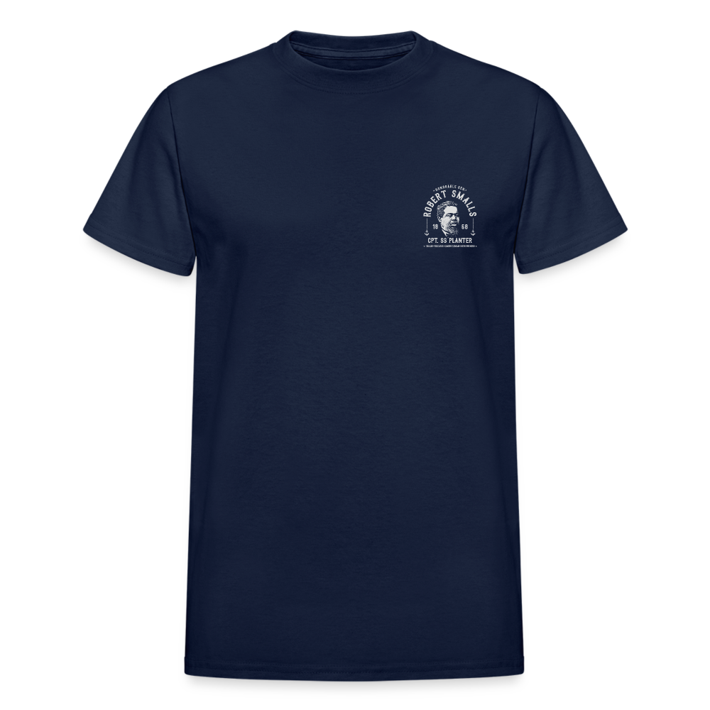 Captain Robert Smalls - Gildan Ultra Cotton Adult T-Shirt - navy