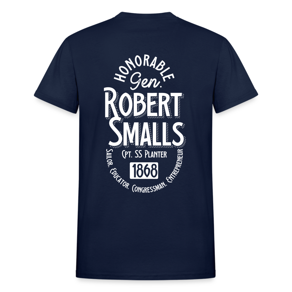 Captain Robert Smalls - Gildan Ultra Cotton Adult T-Shirt - navy