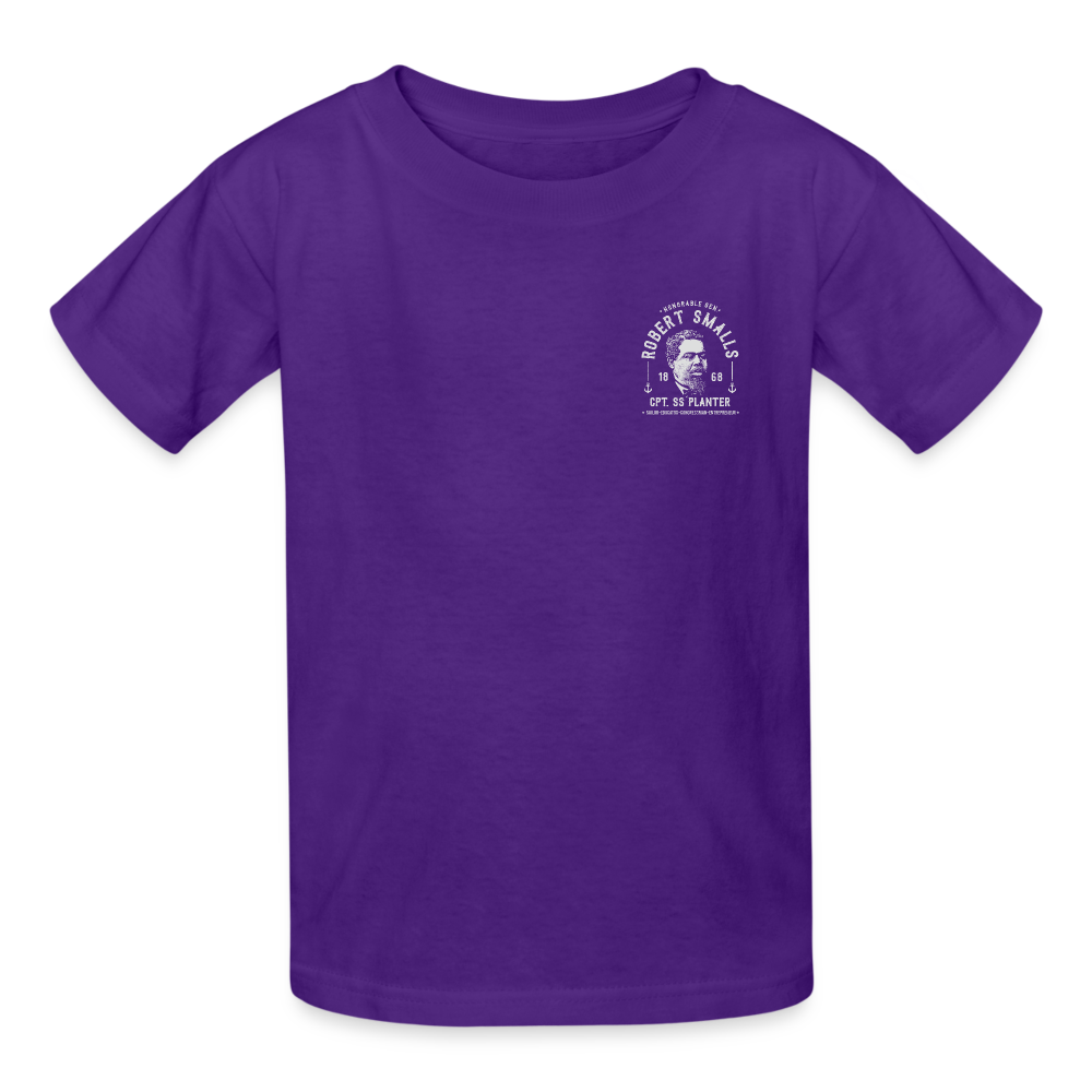 Captain Robert Smalls - Gildan Ultra Cotton Youth T-Shirt - purple