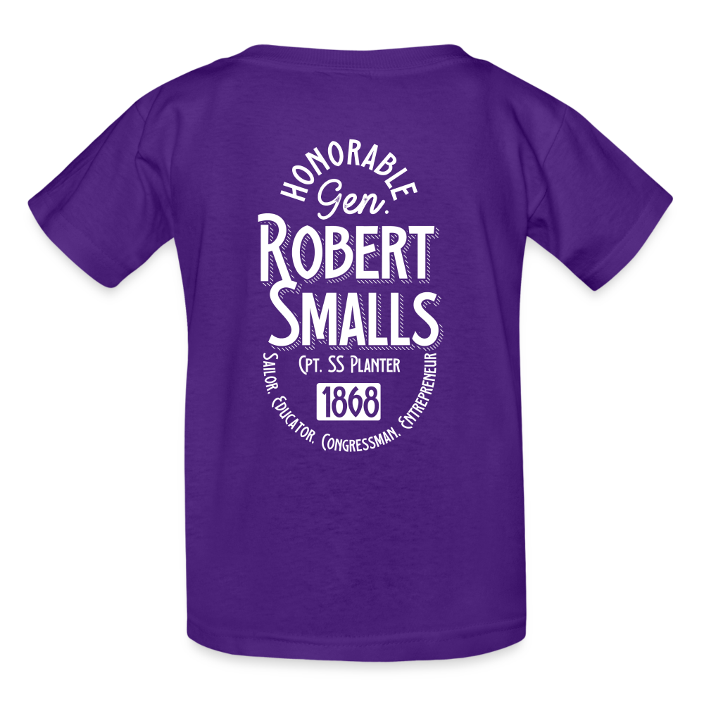 Captain Robert Smalls - Gildan Ultra Cotton Youth T-Shirt - purple