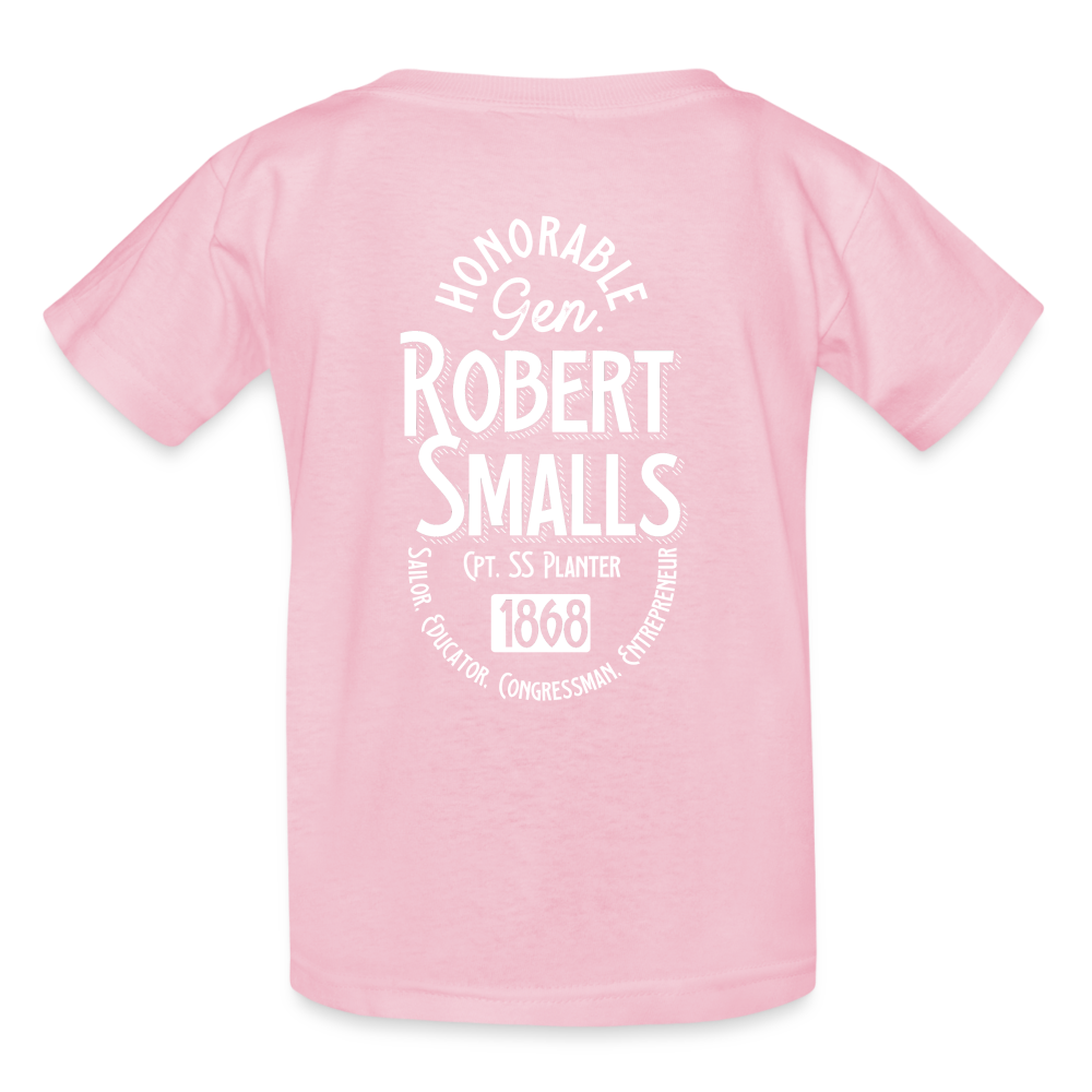 Captain Robert Smalls - Gildan Ultra Cotton Youth T-Shirt - light pink