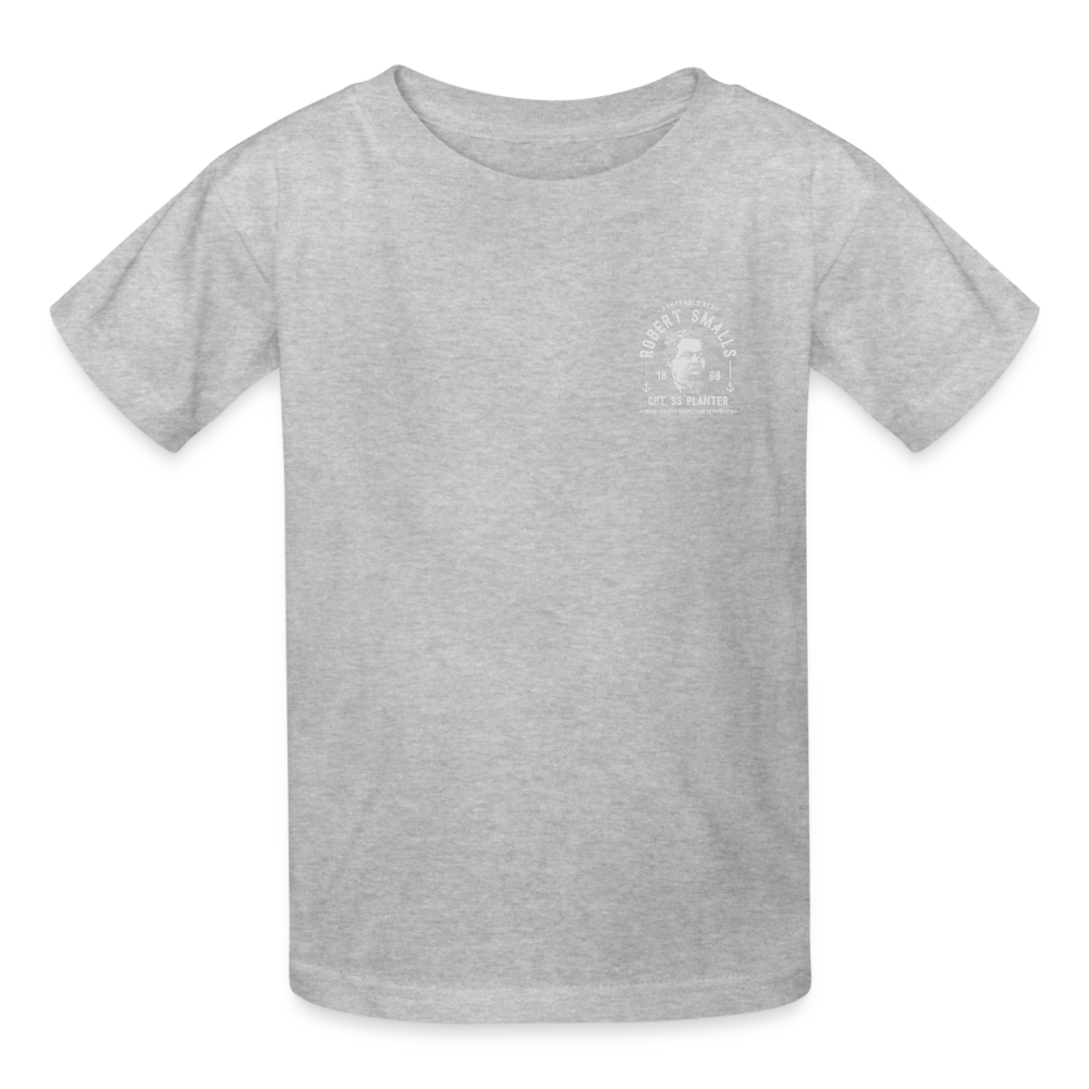 Captain Robert Smalls - Gildan Ultra Cotton Youth T-Shirt - heather gray