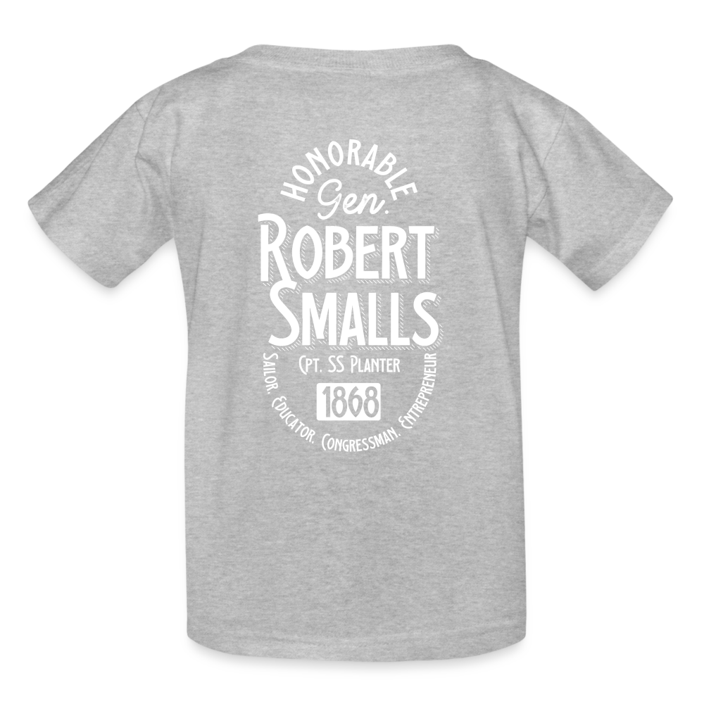 Captain Robert Smalls - Gildan Ultra Cotton Youth T-Shirt - heather gray