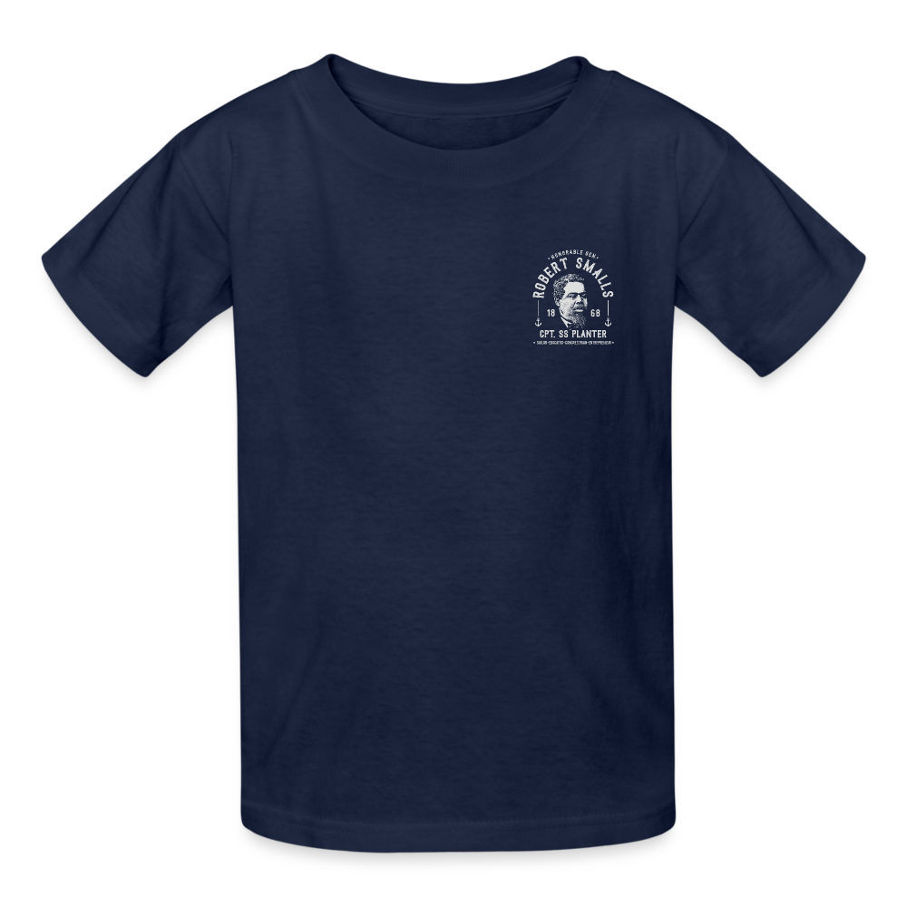 Captain Robert Smalls - Gildan Ultra Cotton Youth T-Shirt - navy