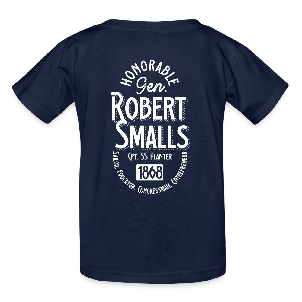 Captain Robert Smalls - Gildan Ultra Cotton Youth T-Shirt - navy