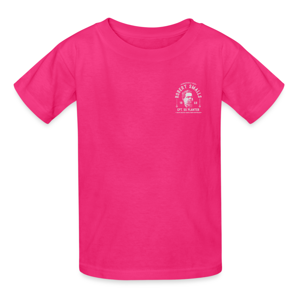 Captain Robert Smalls - Gildan Ultra Cotton Youth T-Shirt - fuchsia