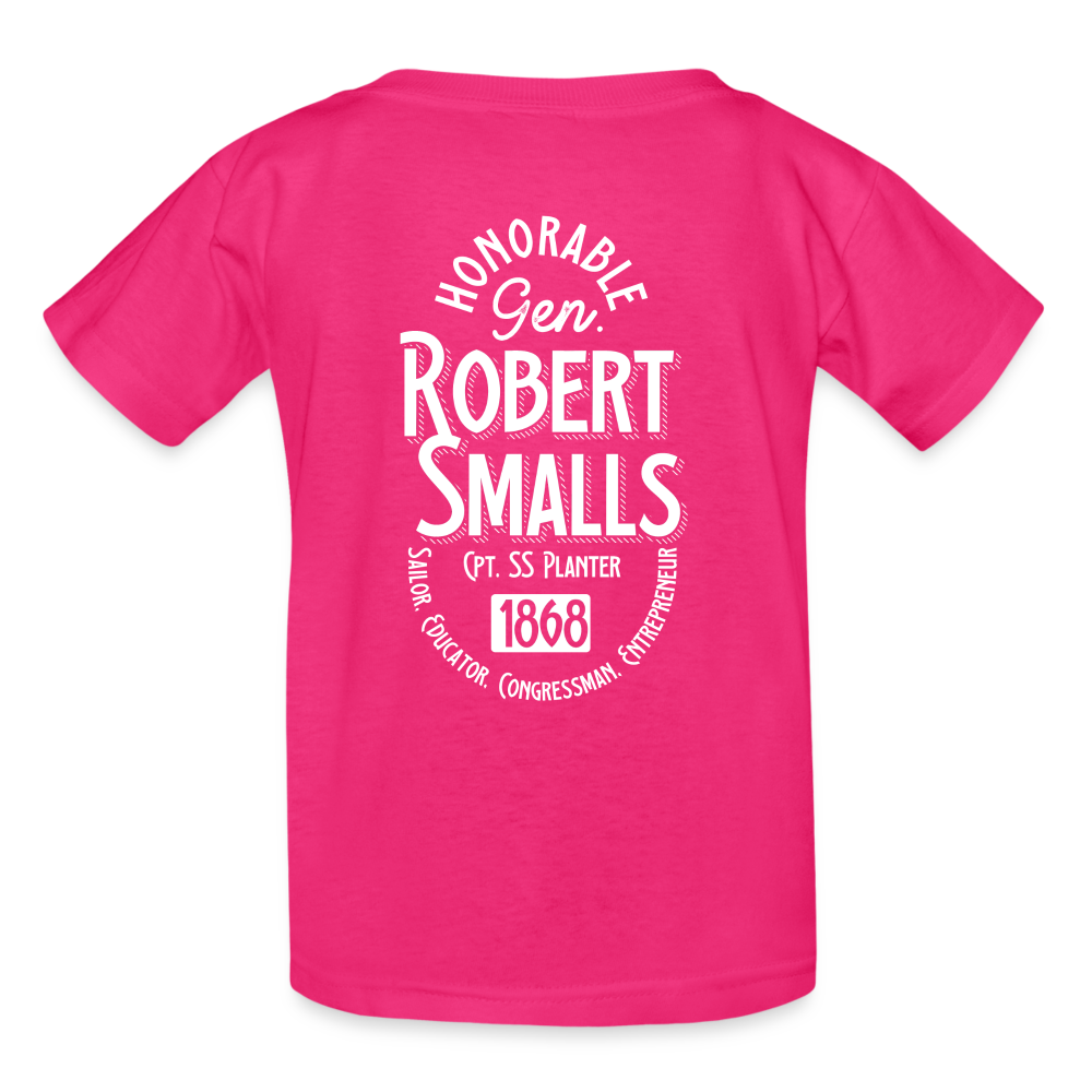 Captain Robert Smalls - Gildan Ultra Cotton Youth T-Shirt - fuchsia