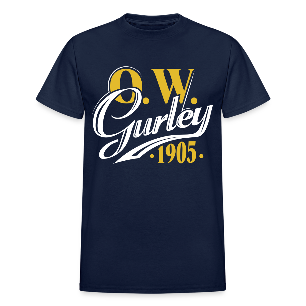 O.W. GURLEY - GREENWOOD - Gildan Ultra Cotton Adult T-Shirt - navy