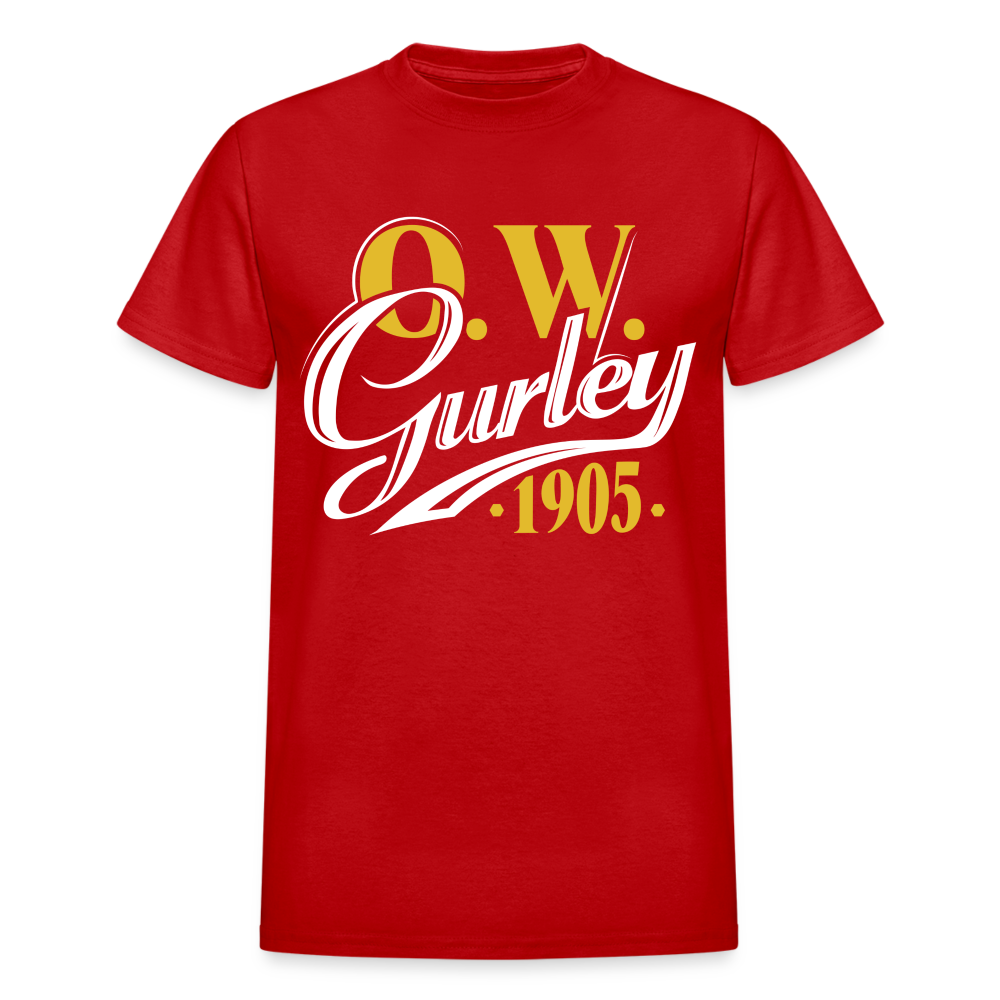 O.W. GURLEY - GREENWOOD - Gildan Ultra Cotton Adult T-Shirt - red