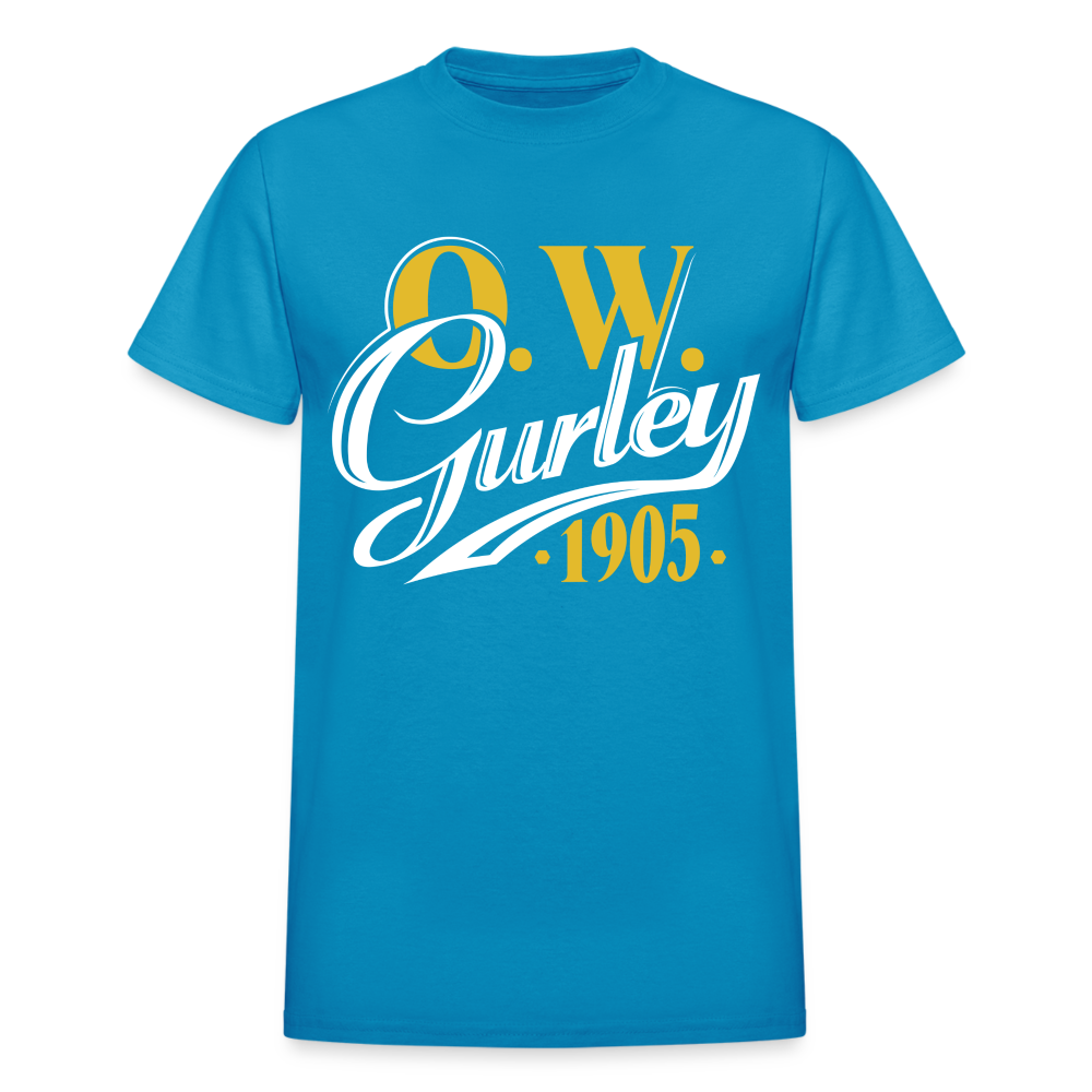 O.W. GURLEY - GREENWOOD - Gildan Ultra Cotton Adult T-Shirt - turquoise