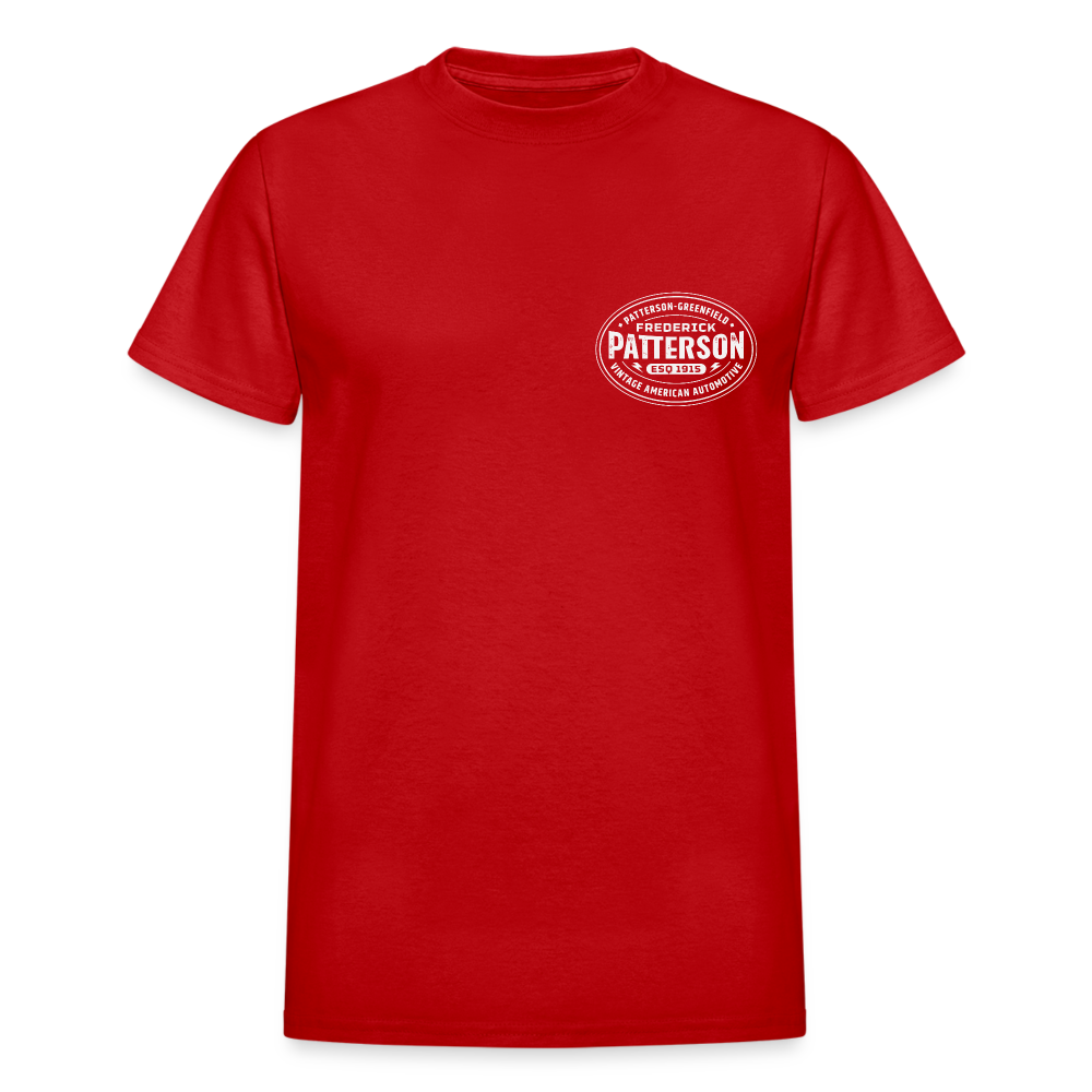 FREDERICK PATTERSON - AUTOMAKER LOGO OVAL - Gildan Ultra Cotton Adult T-Shirt - red