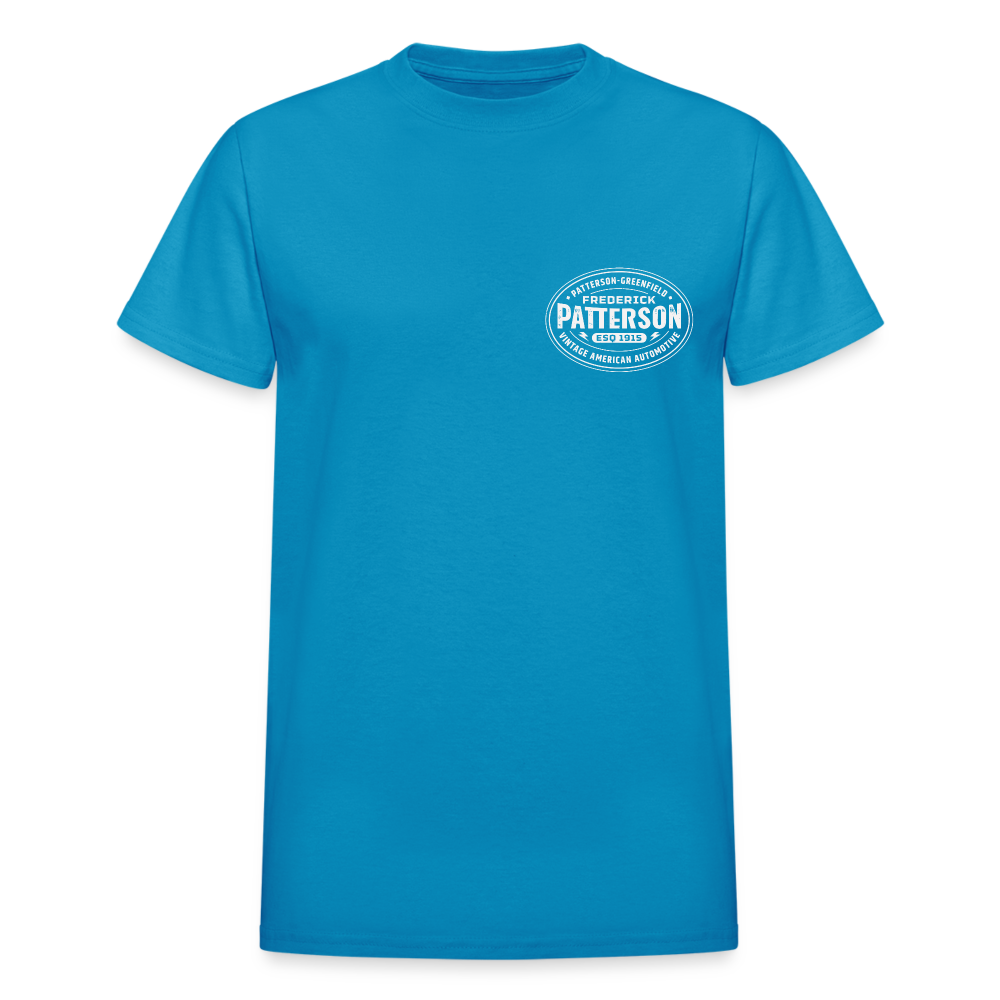 FREDERICK PATTERSON - AUTOMAKER LOGO OVAL - Gildan Ultra Cotton Adult T-Shirt - turquoise