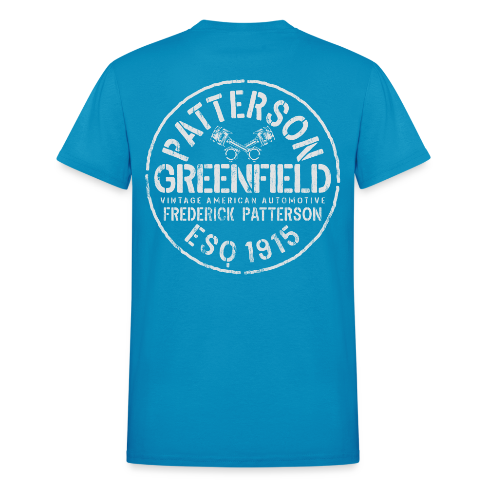 FREDERICK PATTERSON - AUTOMAKER LOGO OVAL - Gildan Ultra Cotton Adult T-Shirt - turquoise