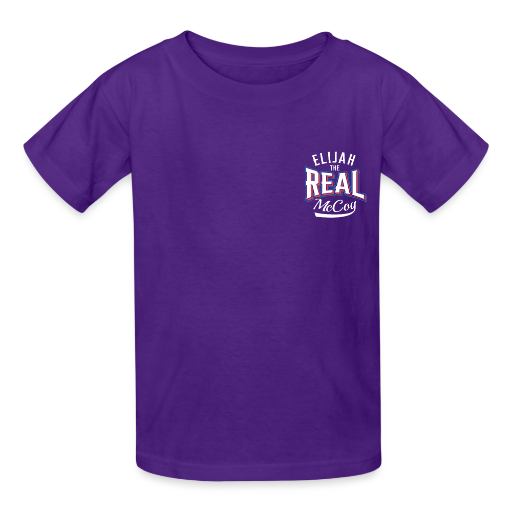 Elijah McCoy Manufacturing - Gildan Ultra Cotton Youth T-Shirt - purple