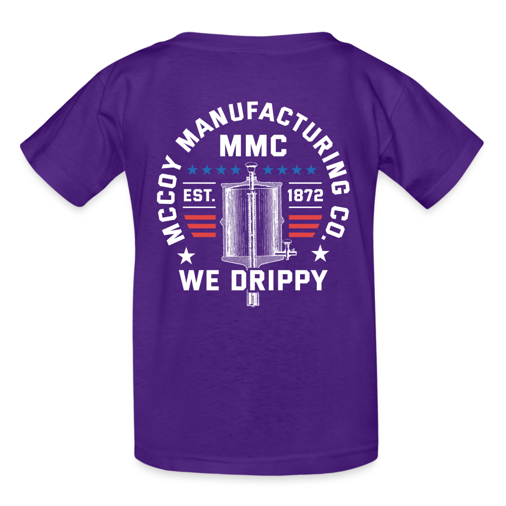 Elijah McCoy Manufacturing - Gildan Ultra Cotton Youth T-Shirt - purple