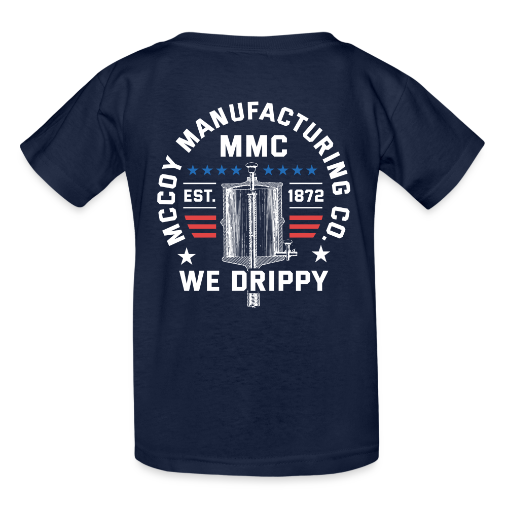 Elijah McCoy Manufacturing - Gildan Ultra Cotton Youth T-Shirt - navy